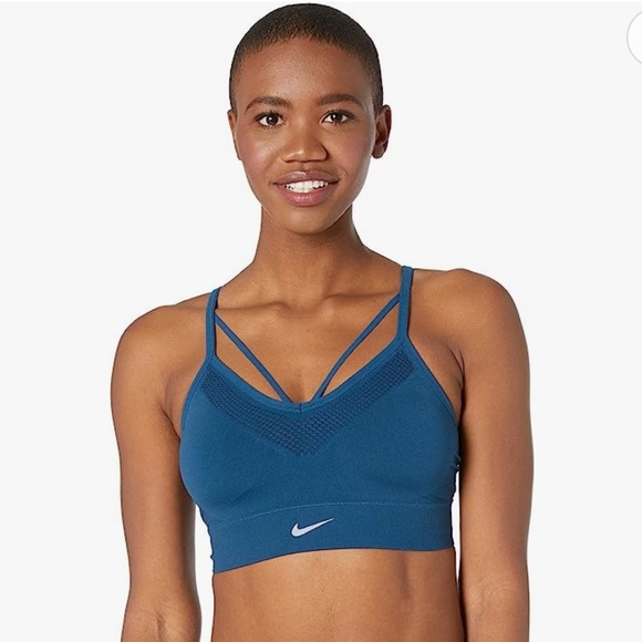 Nike Tops - Nike Women's Seamless Light Support Sports Bra Medium Teal